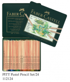 FABER 112124 24色粉彩筆套裝(鐵盒裝)
