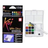 SAKURA XNCW-12H Koi Water Colors 水彩磚(12色)