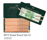 FABER 112112 12色粉彩筆套裝(鐵盒裝)