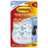 3M Command™ 17006CLR-HK 無痕™ 掛鈎-迷你型(負重量: 225克)