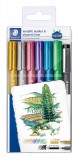 STAEDTLER 8323-SWP6P Metallic pen 金屬水性Marker 5+1 排裝