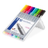 STAEDTLER triplus® fineliner 334 SB10 三角幼線筆(10色套裝) 0.3mm