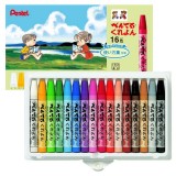PENTEL PTCR-16 日本製16色蠟筆 ** 日本製 **