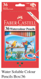 Faber-Castell 114466 36色水溶木顏色