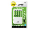 GP ReCyko+ 2小時環保節能充電器連GP ReCyko+ AA充電池4粒 PB70