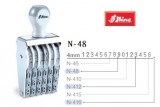 SHINY N-48 8位數字印 (4mm)