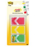 3M Post-it® 682-ARR-RYG 3色膠質旗仔<箭咀> (24 x 43mm) ** New **