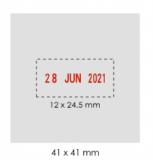 Deskmate RP-4242D 訂造正方形回墨日期印章(41x41mm)