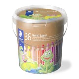 STAEDTLER Noris® junior 140 C36 3 in 1 特粗水溶木顏色筆(18色x2)
