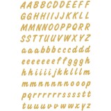 HERMA 4152 英文字母貼紙(透明底金字) A-Z