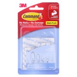 3M Command™ 17200CLR 無痕™ 透明膠貼補充裝 - (8小+4中+4大)