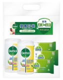 滴露 - 消毒清潔濕紙巾檸檬清香味80片孖裝+10片裝殺菌濕紙巾 - 3297550