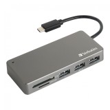 Verbatim USB-C™ 3.2 Hub/讀卡器 - 65679