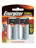 勁量 Energizer® MAX® D  鹼性電池(2粒)