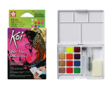 SAKURA XNCW-12MH Koi Water Colors Creative Art Colors Set 水彩磚(12色)