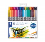 STAEDTLER 3200 TB36 Double-ended fibre-tip pen 雙頭水彩筆(36色)
