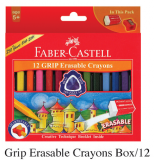 Faber-Castell 122912 GRIP 12色擦得甩三角臘筆