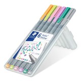 STAEDTLER triplus® fineliner 334 SB6SC1 三角幼線筆(6色套裝) 0.3mm