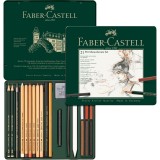 Faber-Castell 112976 Pitt Monochrome set 素描套裝(21件裝)