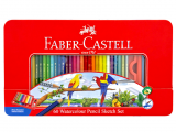 Faber-Castell 115965 60色水溶性木顏色(鐵盒裝)