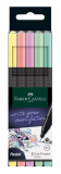 FABER-Castell 151602 Grip Finepen pastel 三角幼線筆(粉色5支裝) 0.4mm