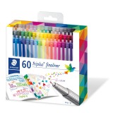 STAEDTLER triplus® fineliner 334 C60 三角幼線筆(60色套裝) 0.3mm