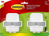 3M Command™ 17007-HW2ES 無痕™ 拖把夾(2個裝優惠裝)