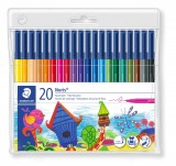 STAEDTLER Noris® 326 WP20 Fibre-tip pen 水彩筆(20色)