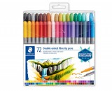STAEDTLER 3200 TB72 Double-ended fibre-tip pen 雙頭水彩筆(72色)