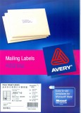 AVERY  J8560/J8562/J8563/J8565/J8567 A4 磨砂透明噴墨打印標籤 LABEL 10張裝