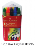 Faber-Castell 120015 15色粗三角臘筆