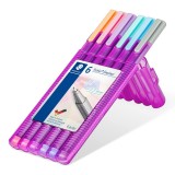 STAEDTLER triplus® fineliner 334 SB6 PA 粉色三角幼線筆(6色套裝) 0.3mm