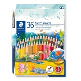 STAEDTLER Noris Club® aquarell 144 10ND36 水溶木顏色(36色+水彩筆)